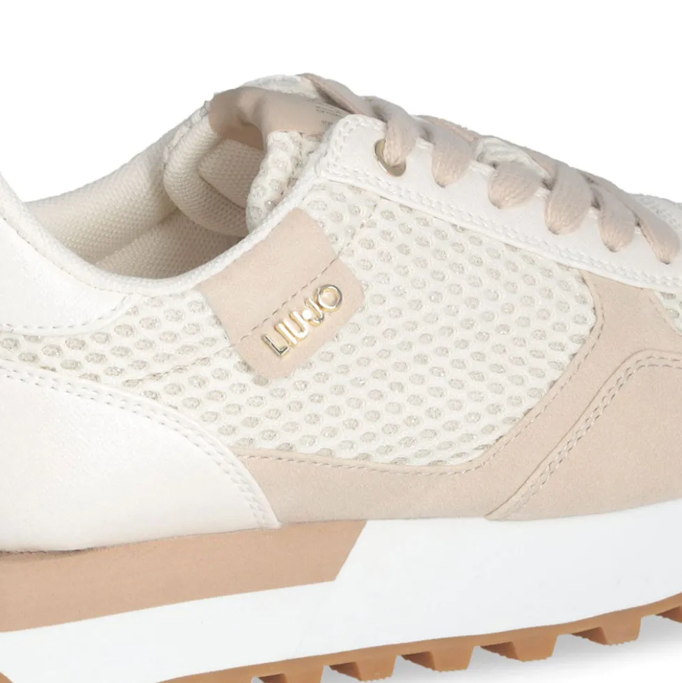 Sneakers Running LIU JO Evelyn 915 in Microfibra e Mesh Milk