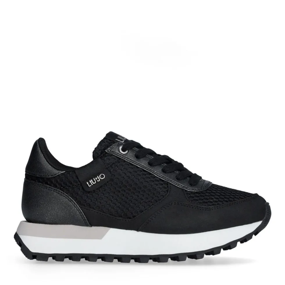 Sneakers Running LIU JO Evelyn 915 in Microfibra e Mesh Nero