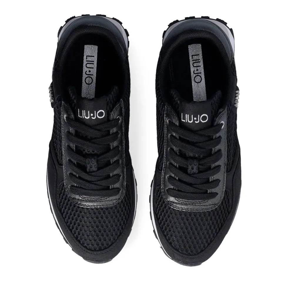 Sneakers Running LIU JO Evelyn 915 in Microfibra e Mesh Nero