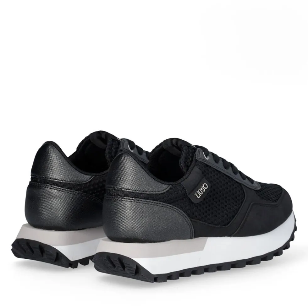Sneakers Running LIU JO Evelyn 915 in Microfibra e Mesh Nero