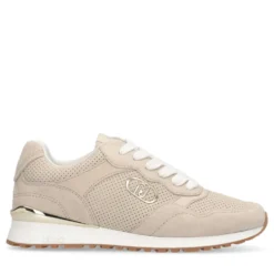 Sneakers Running LIU JO Maxi Wonder Low 02 Bis in Suede Traforato Beige