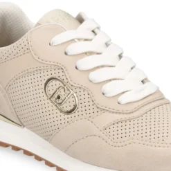 Sneakers Running LIU JO Maxi Wonder Low 02 Bis in Suede Traforato Beige
