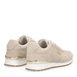 Sneakers Running LIU JO Maxi Wonder Low 02 Bis in Suede Traforato Beige