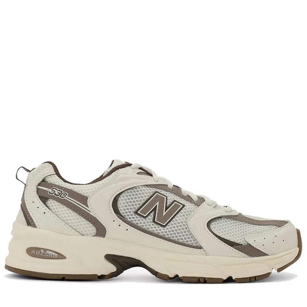 Sneakers Running NEW BALANCE 530 in Tessuto Sintetico e Mesh colore Turtledove Angora e Mushroom