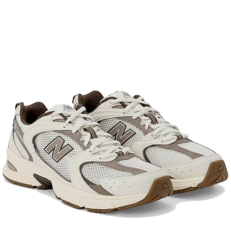 Sneakers Running NEW BALANCE 530 in Tessuto Sintetico e Mesh colore Turtledove Angora e Mushroom