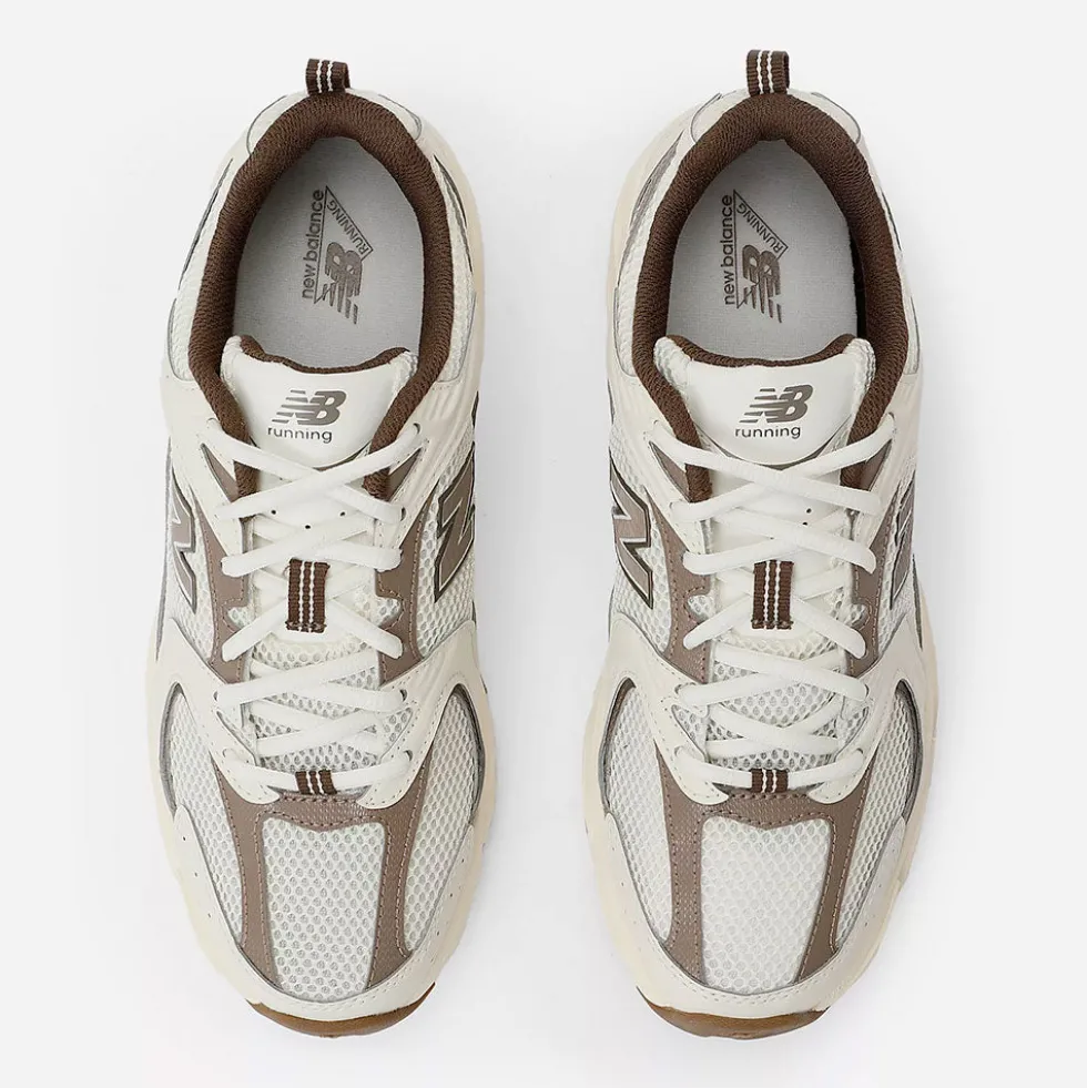 Sneakers Running NEW BALANCE 530 in Tessuto Sintetico e Mesh colore Turtledove Angora e Mushroom