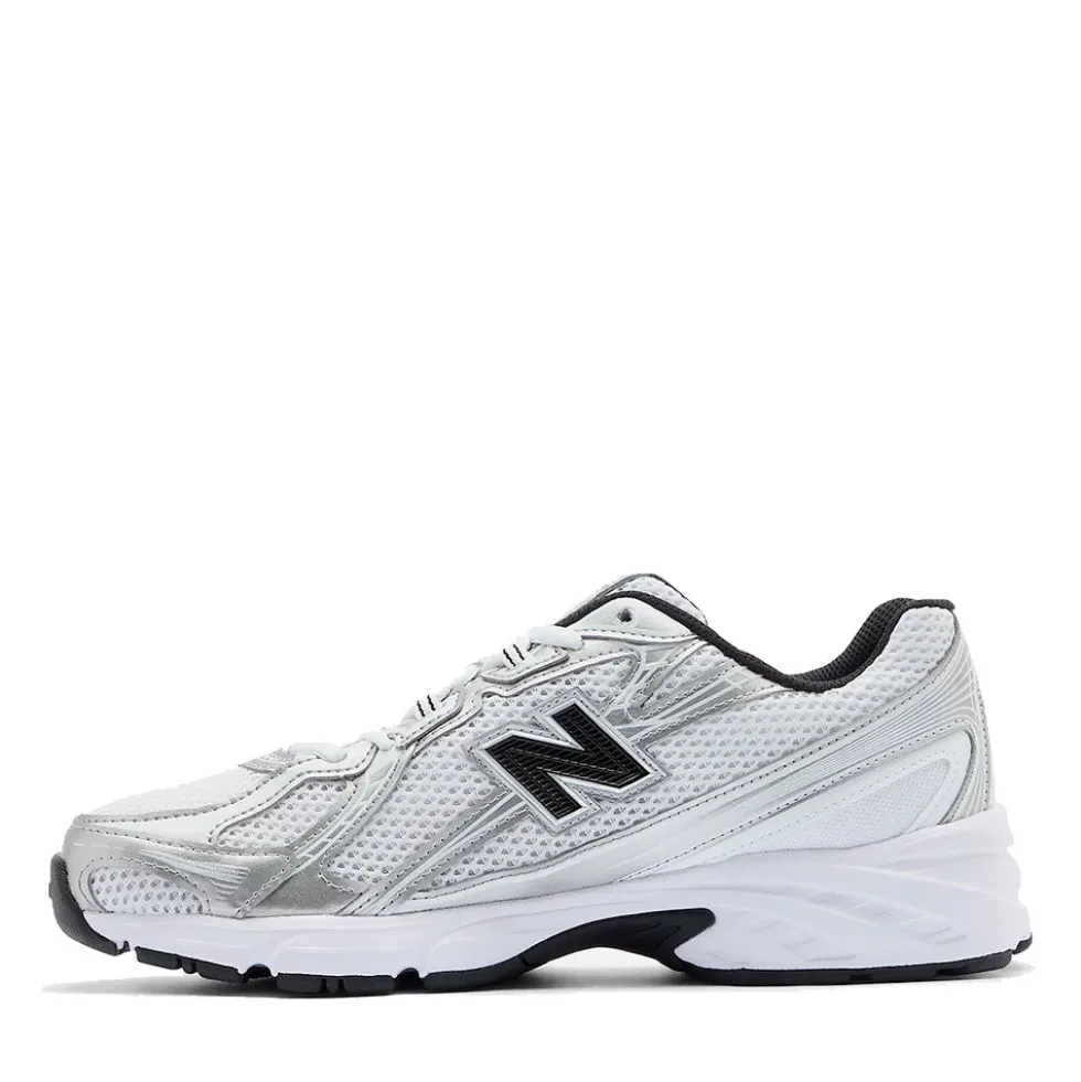 Sneakers Running NEW BALANCE 740 in Tessuto Sintetico e Mesh colore White Metallic Silver e Black