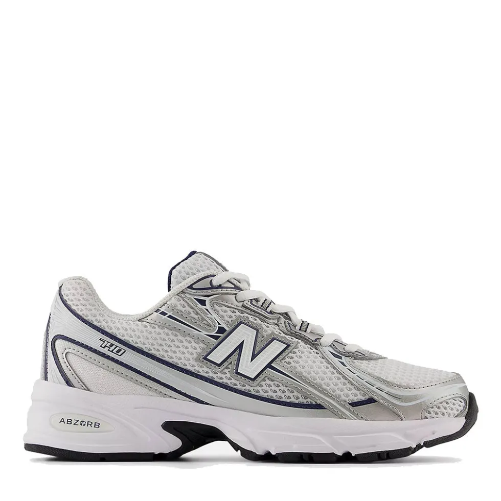 Sneakers Running NEW BALANCE 740 in Tessuto Sintetico e Mesh colore White Shadow Grey e Navy