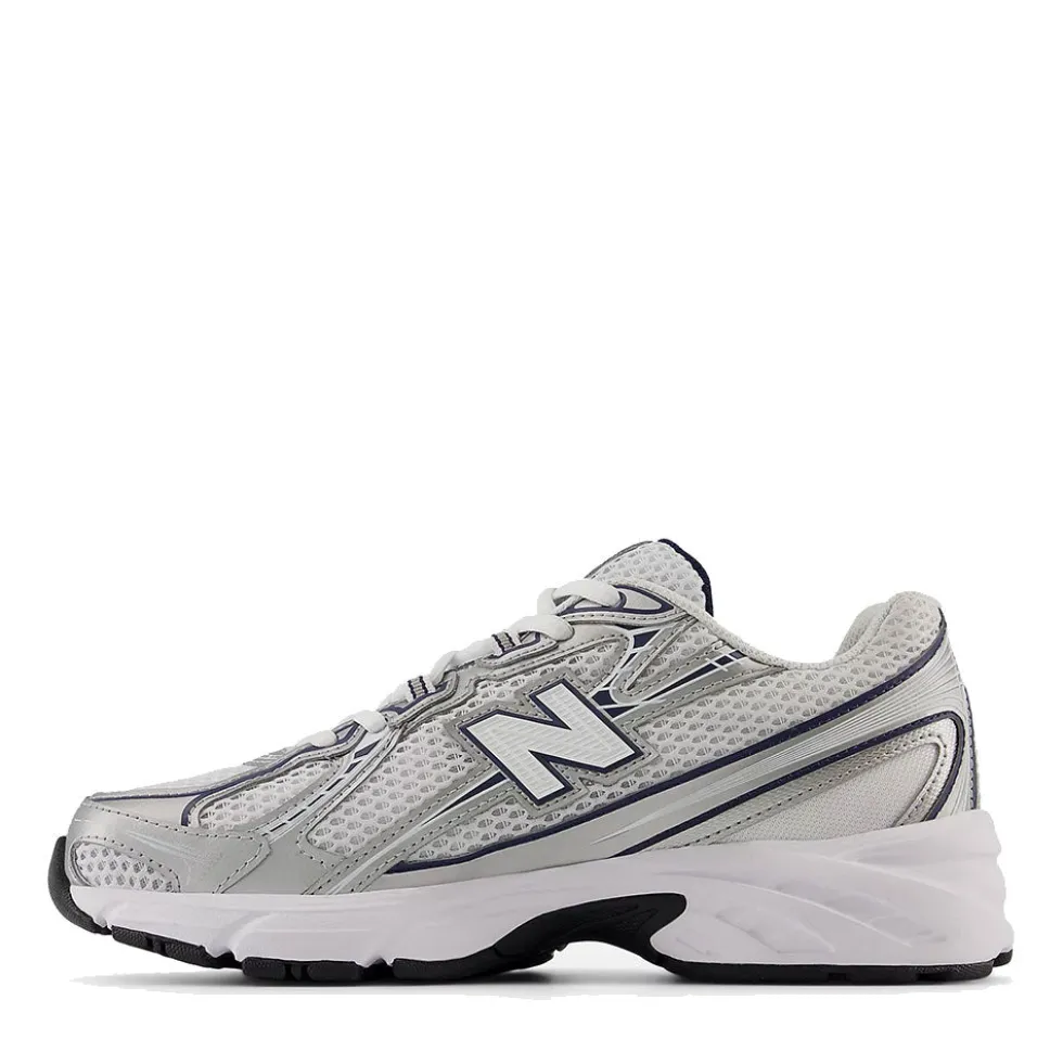 Sneakers Running NEW BALANCE 740 in Tessuto Sintetico e Mesh colore White Shadow Grey e Navy