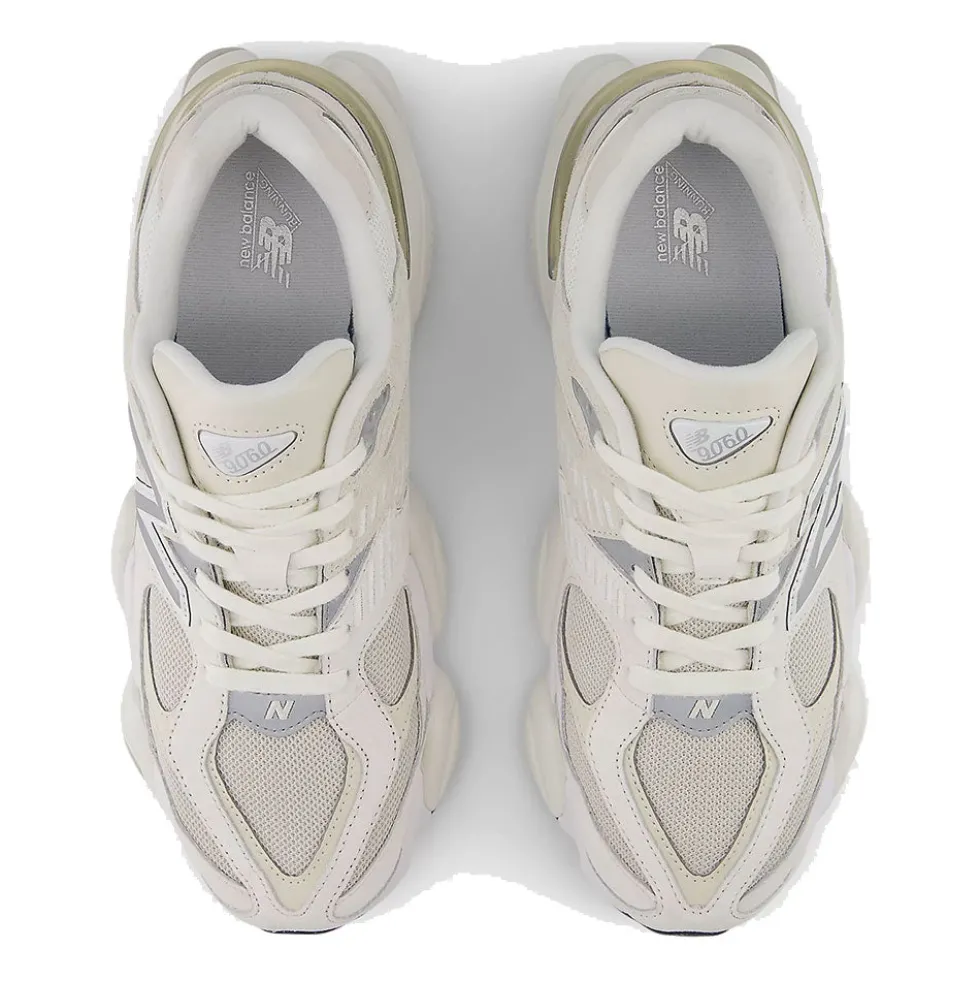 Sneakers Running NEW BALANCE 9060 in Pelle e Mesh Sea Salt Moonbeam e Turtledove