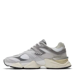 Sneakers Running NEW BALANCE 9060 in Suede e Tessuto Rain Cloud Castlerock e White