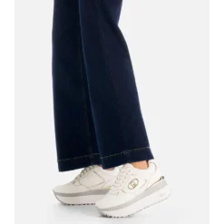Sneakers Super Platform Donna LIU JO Maxi Wonder Plus 01 in Pelle color Latte