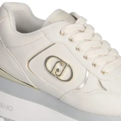 Sneakers Super Platform Donna LIU JO Maxi Wonder Plus 01 in Pelle color Latte
