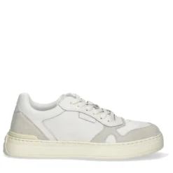 Sneakers Uomo LIU JO Boy 02 in Suede e Mesh Off White