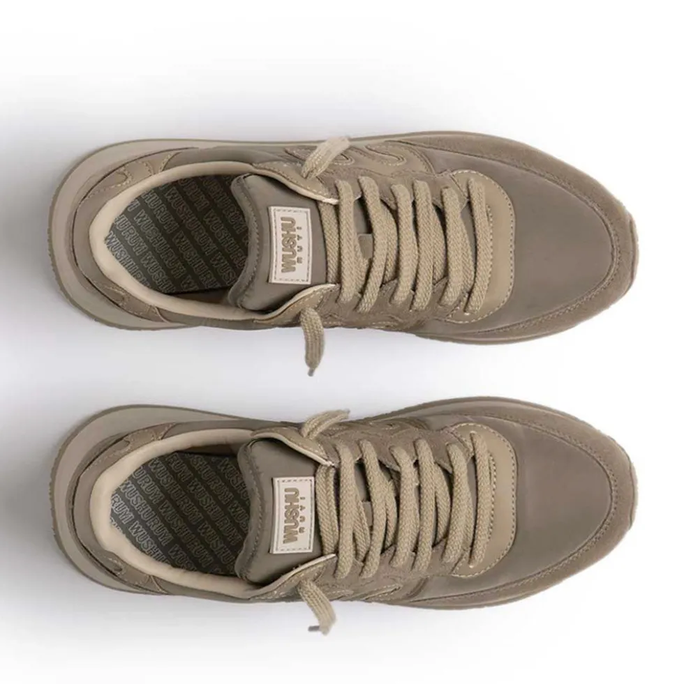 Sneakers Uomo WUSHU RUYI Master 664 in Nylon e Suede Army Birch