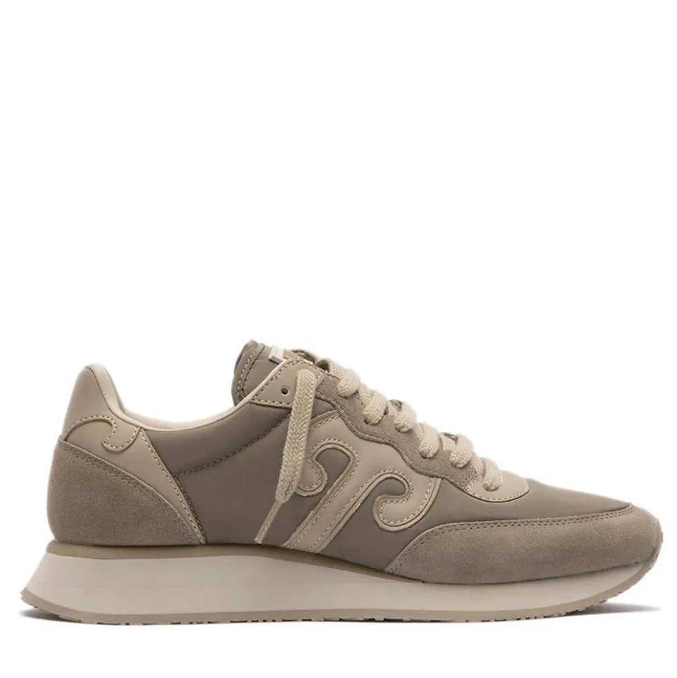 Sneakers Uomo WUSHU RUYI Master 664 in Nylon e Suede Army Birch