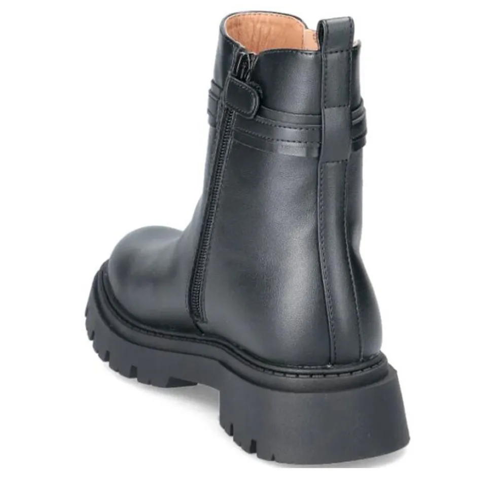 Stivaletti 1A Classe Alviero Martini Neri con Inserto Elastico Geo Beige 2308