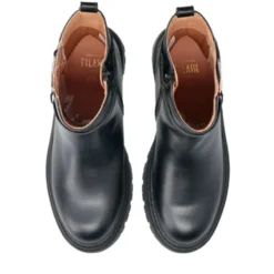 Stivaletti 1A Classe Alviero Martini Neri con Inserto Elastico Geo Beige 2308