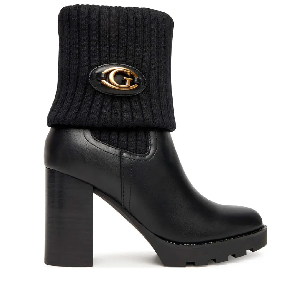 Stivaletti Donna GUESS con Tacco Linea Neason Colore Nero