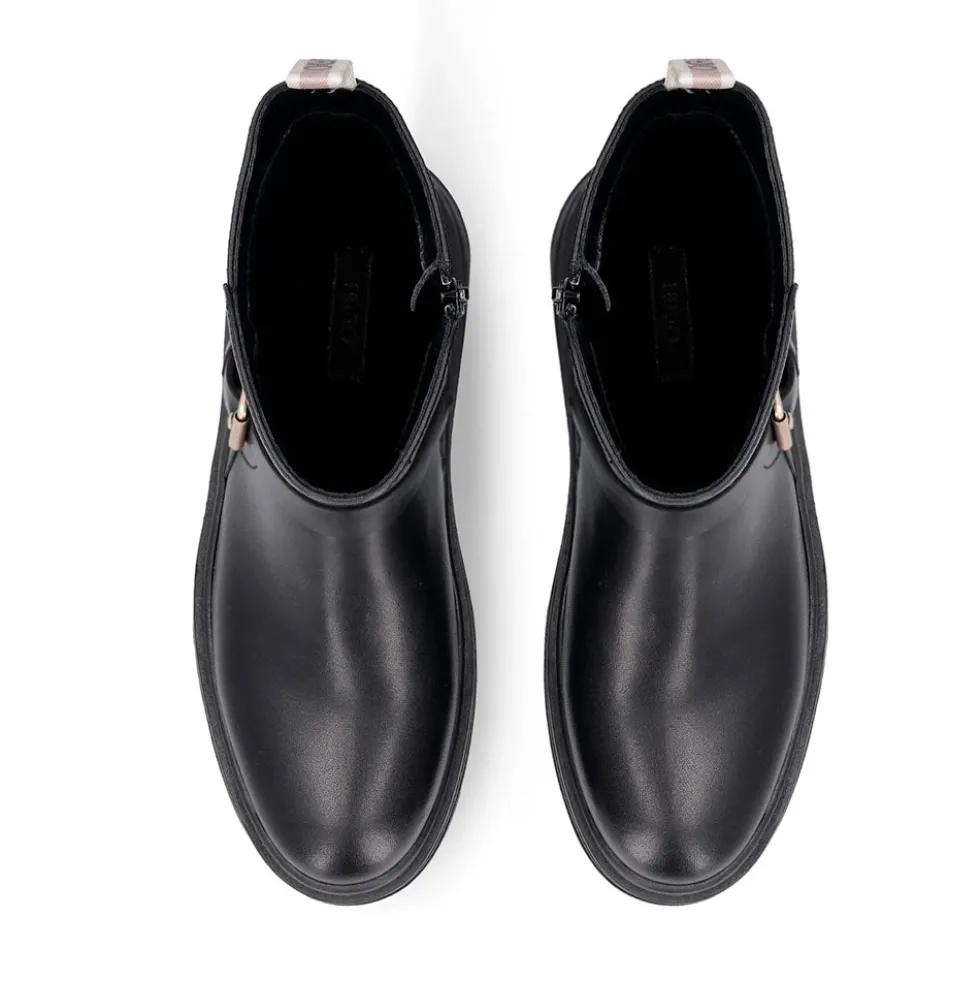Stivaletti Donna LIU JO Andrea 03 in Pelle Nera con Dettagli Bold