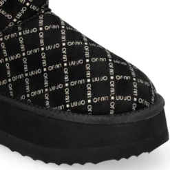 Stivaletti Donna Platform Imbottiti LIU JO Jane 01 in Microfibra Stampata Nero