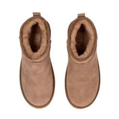 Stivaletti Donna Platform LIU JO Jane 01 Imbottiti in Suede color Cognac