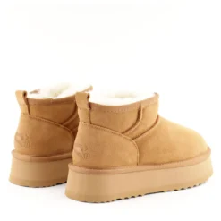 Stivaletti Imbottiti Platform S by MASSIMO SANTINI linea Springer 03 in Velour color Cammello