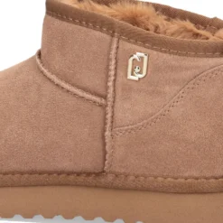 Stivaletti Mini Donna Imbottiti LIU JO Jil 01 in Suede color Cognac