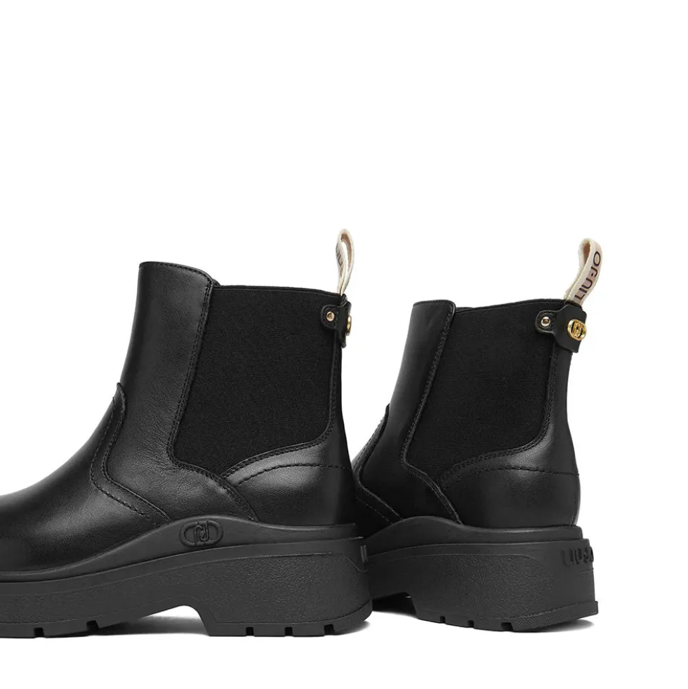 Stivaletti Platform Donna LIU JO Andrea 01 in Pelle Nera
