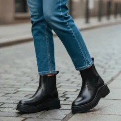 Stivaletti Platform Donna LIU JO Andrea 01 in Eco Pelle Nera