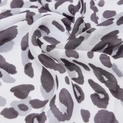 Stola Donna 90 x 180 cm LIU JO in Modal stampa Animalier Dusty Blue