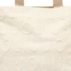 Tote Bag Large LIU JO in Maglia Bianco Panna con Logo Jacquard