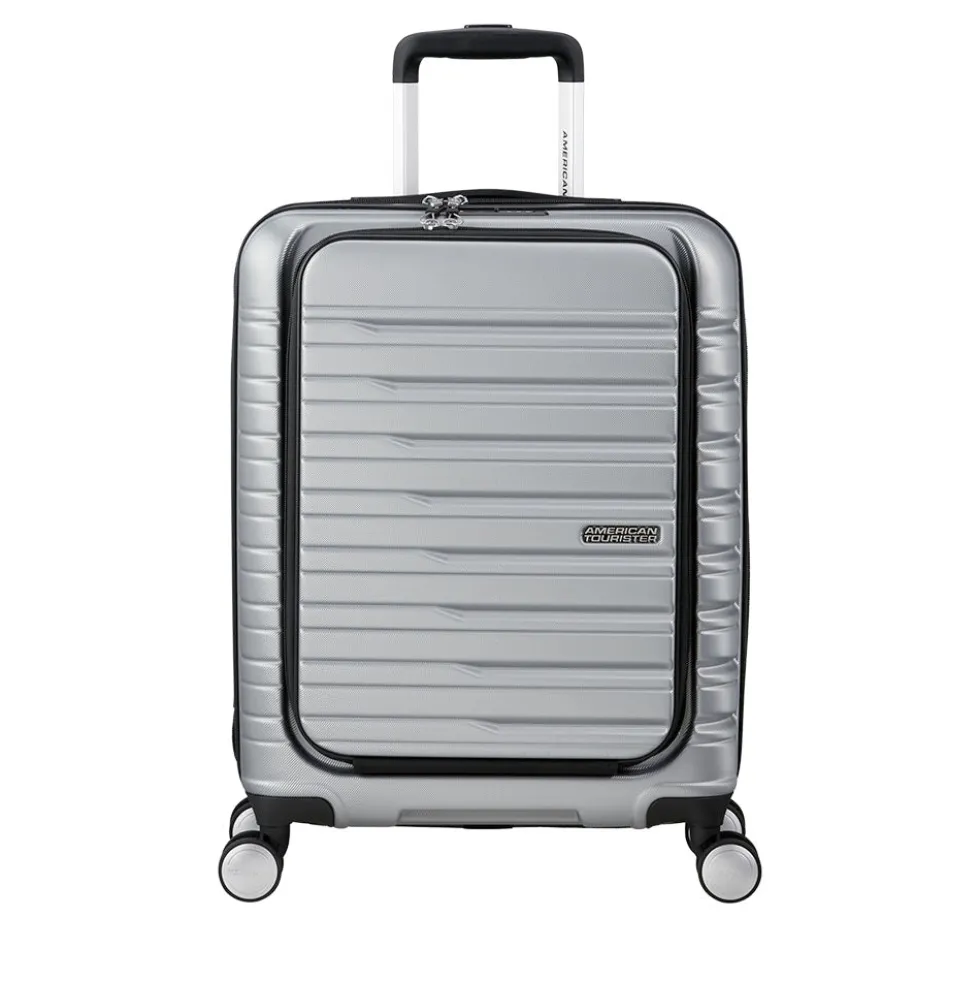 Trolley Cabina Rigido Easy Access 4 Ruote AMERICAN TOURISTER linea Flashline colore Sky Silver