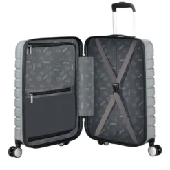Trolley Cabina Rigido Easy Access 4 Ruote AMERICAN TOURISTER linea Flashline colore Sky Silver