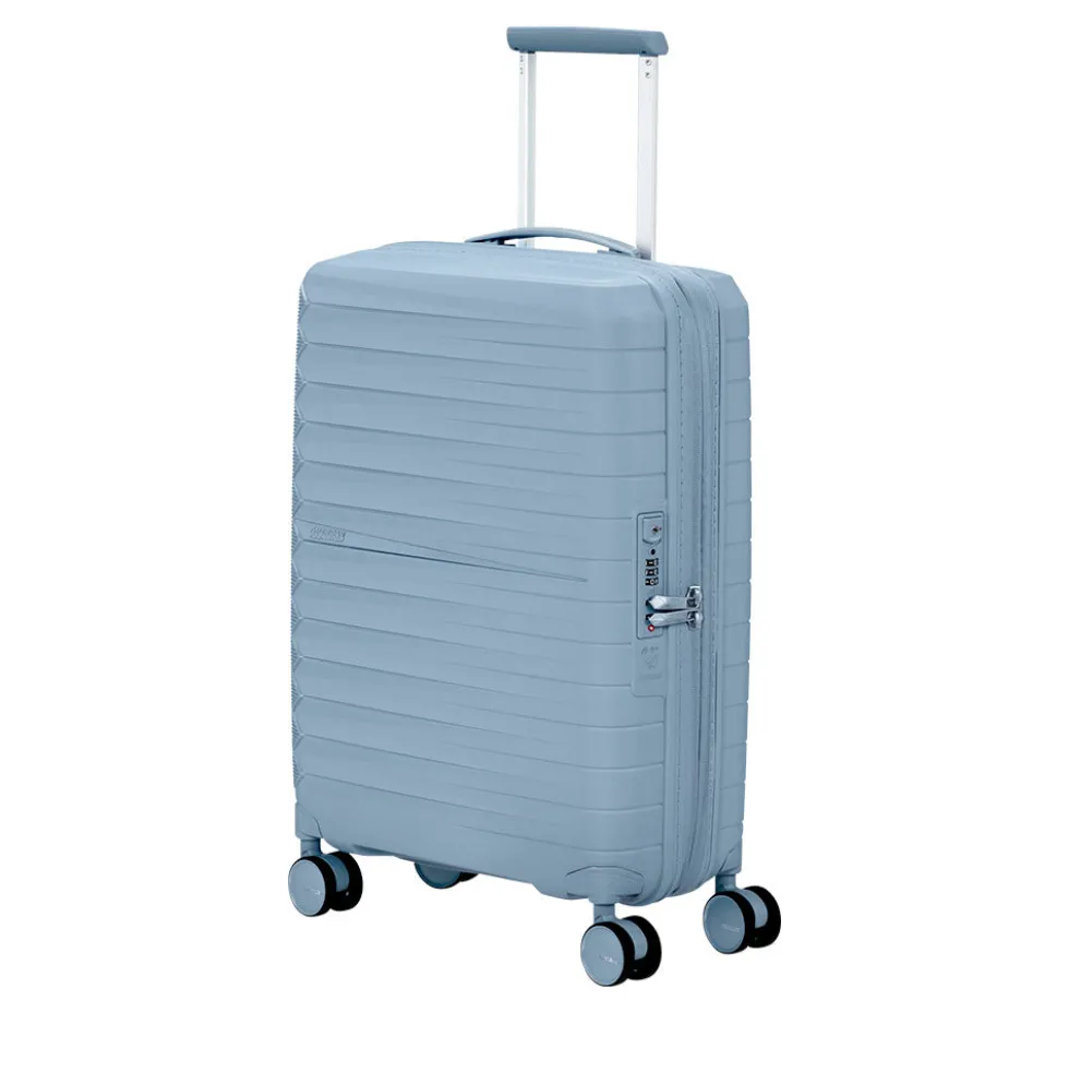 Trolley Cabina Rigido Espandibile 4 Ruote AMERICAN TOURISTER linea FastForward colore Steel Blue