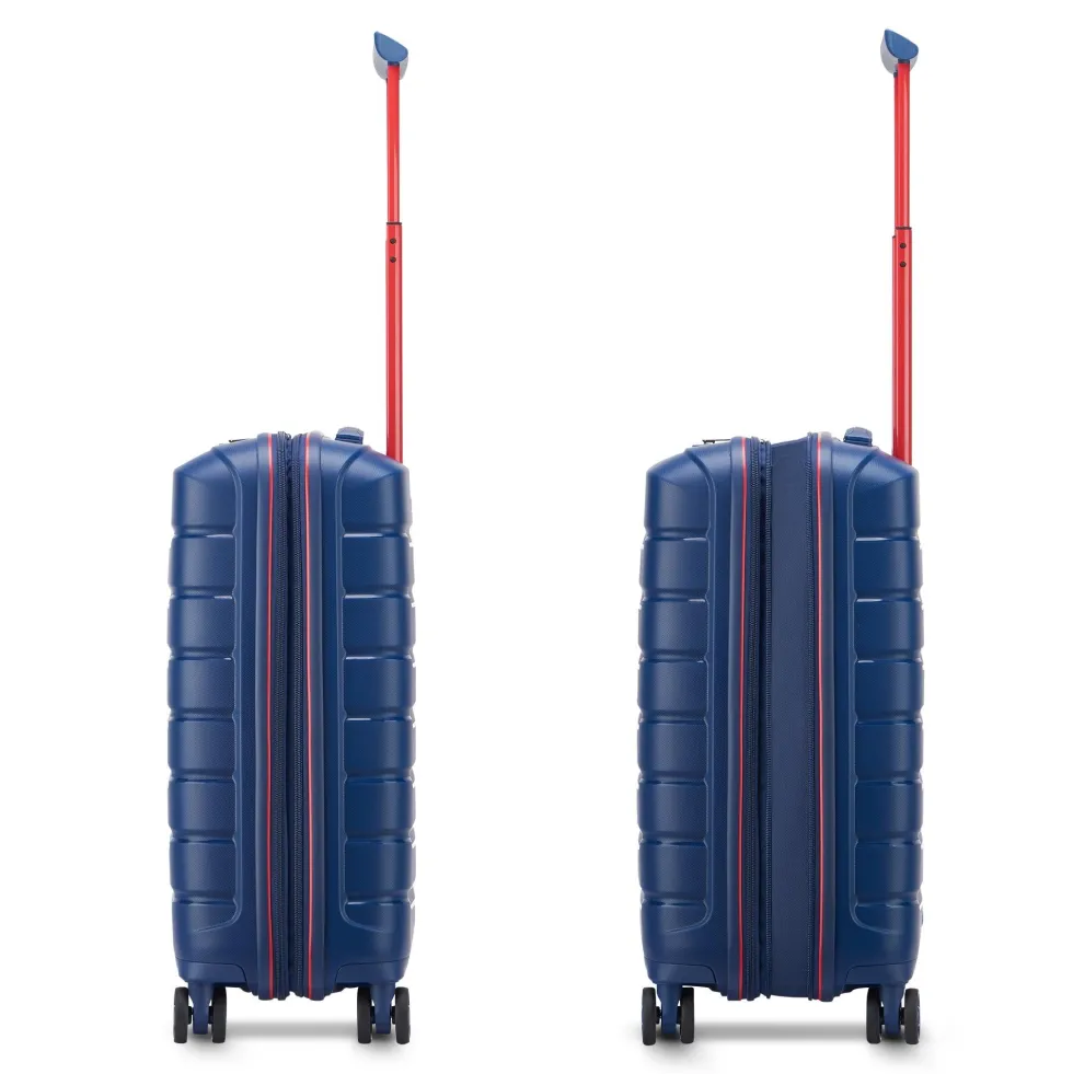 Trolley Cabina Rigido Espandibile 4 Ruote RONCATO Linea B-Flying Move colore Blu Oltremare