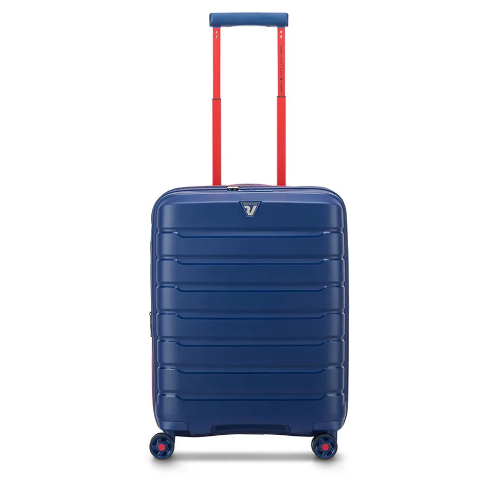 Trolley Cabina Rigido Espandibile 4 Ruote RONCATO Linea B-Flying Move colore Blu Oltremare