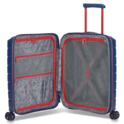 Trolley Cabina Rigido Espandibile 4 Ruote RONCATO Linea B-Flying Move colore Blu Oltremare