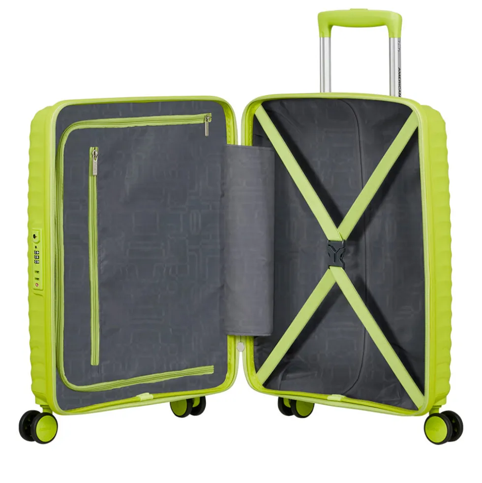 Trolley Cabina Rigido 4 Ruote AMERICAN TOURISTER linea Diablast colore Hyper Lime