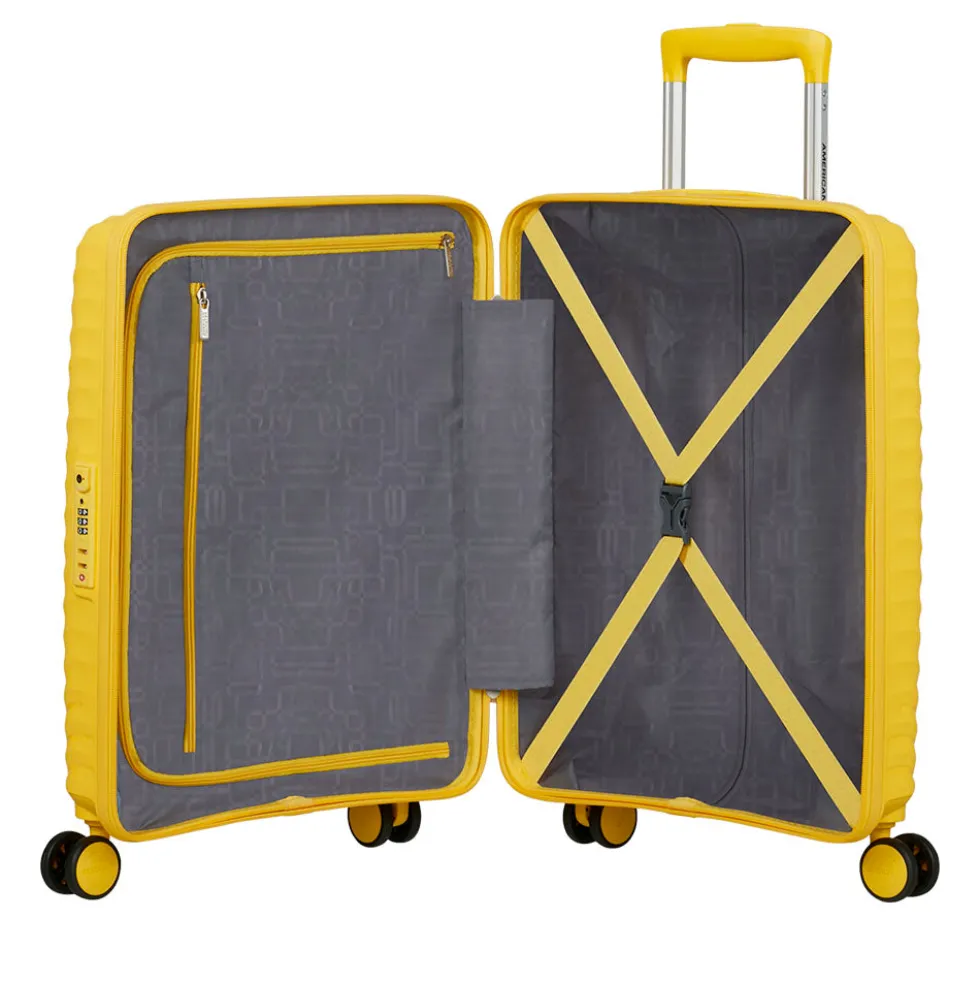 Trolley Cabina Rigido 4 Ruote AMERICAN TOURISTER linea Diablast colore Digital Yellow