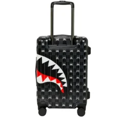 Trolley Cabina Rigido 4 Ruote SPRAYGROUND stampa Gray Peeking Character Check