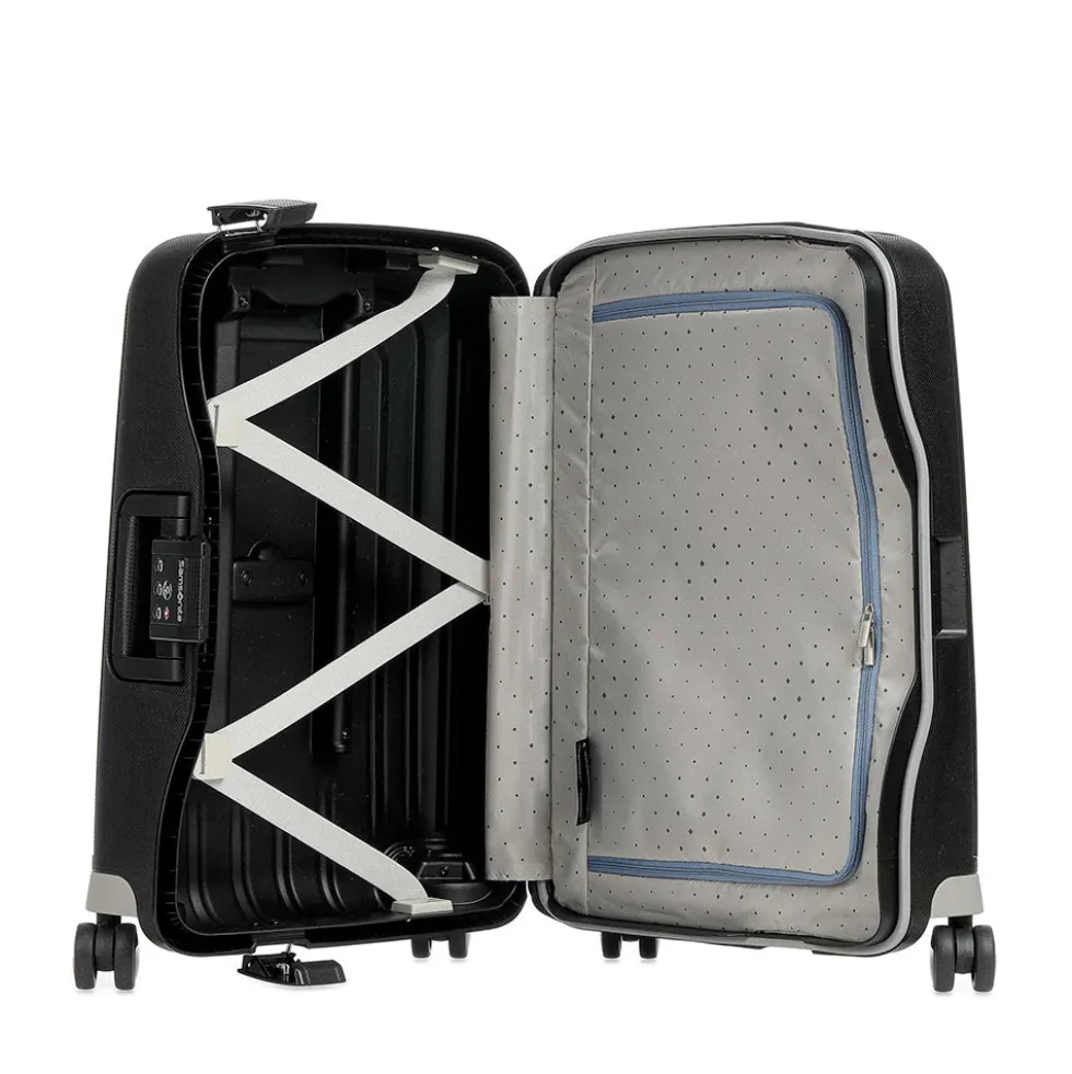 Trolley Cabina Rigido 4 Ruote SAMSONITE linea S'Cure Nero