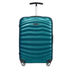 Trolley Cabina Rigido 4 Ruote SAMSONITE linea Lite-Shock Blu Petrolio