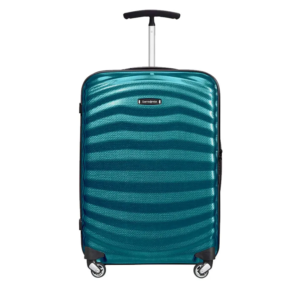 Trolley Cabina Rigido 4 Ruote SAMSONITE linea Lite-Shock Blu Petrolio