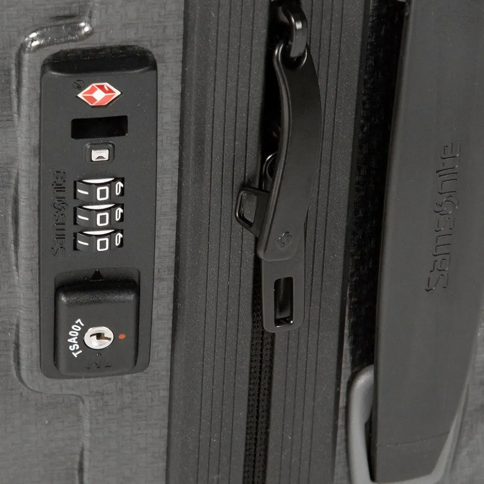 Trolley Cabina Rigido 4 Ruote SAMSONITE linea Lite-Shock Nero