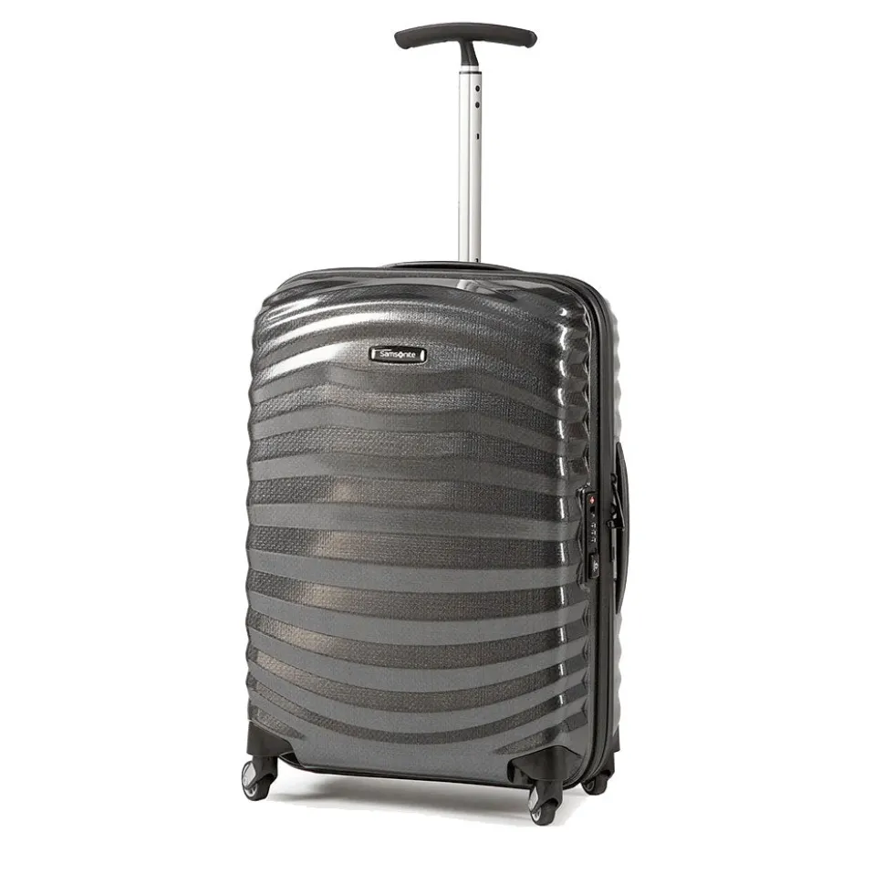 Trolley Cabina Rigido 4 Ruote SAMSONITE linea Lite-Shock Nero