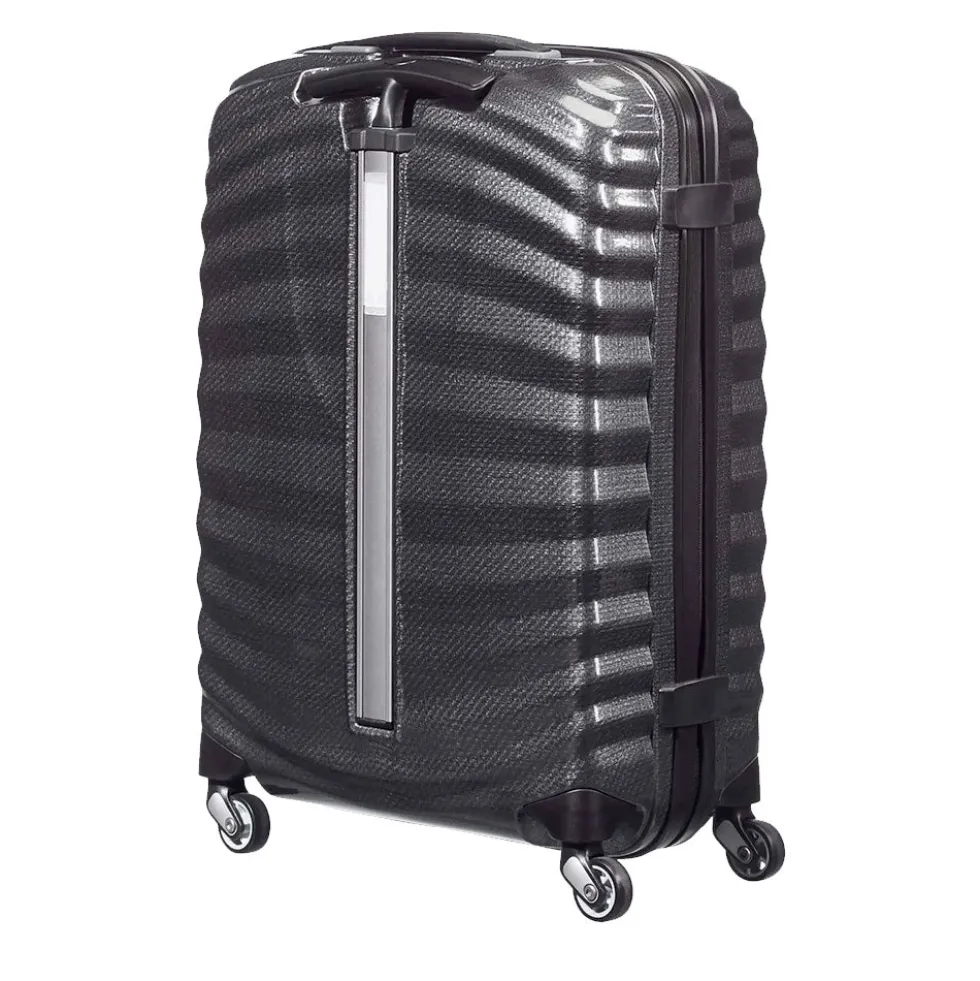 Trolley Cabina Rigido 4 Ruote SAMSONITE linea Lite-Shock Nero