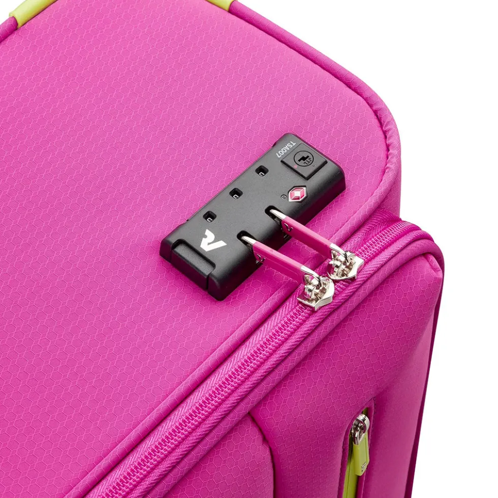 Trolley Cabina Semirigido 4 Ruote RONCATO Linea Lite Soft colore Fucsia