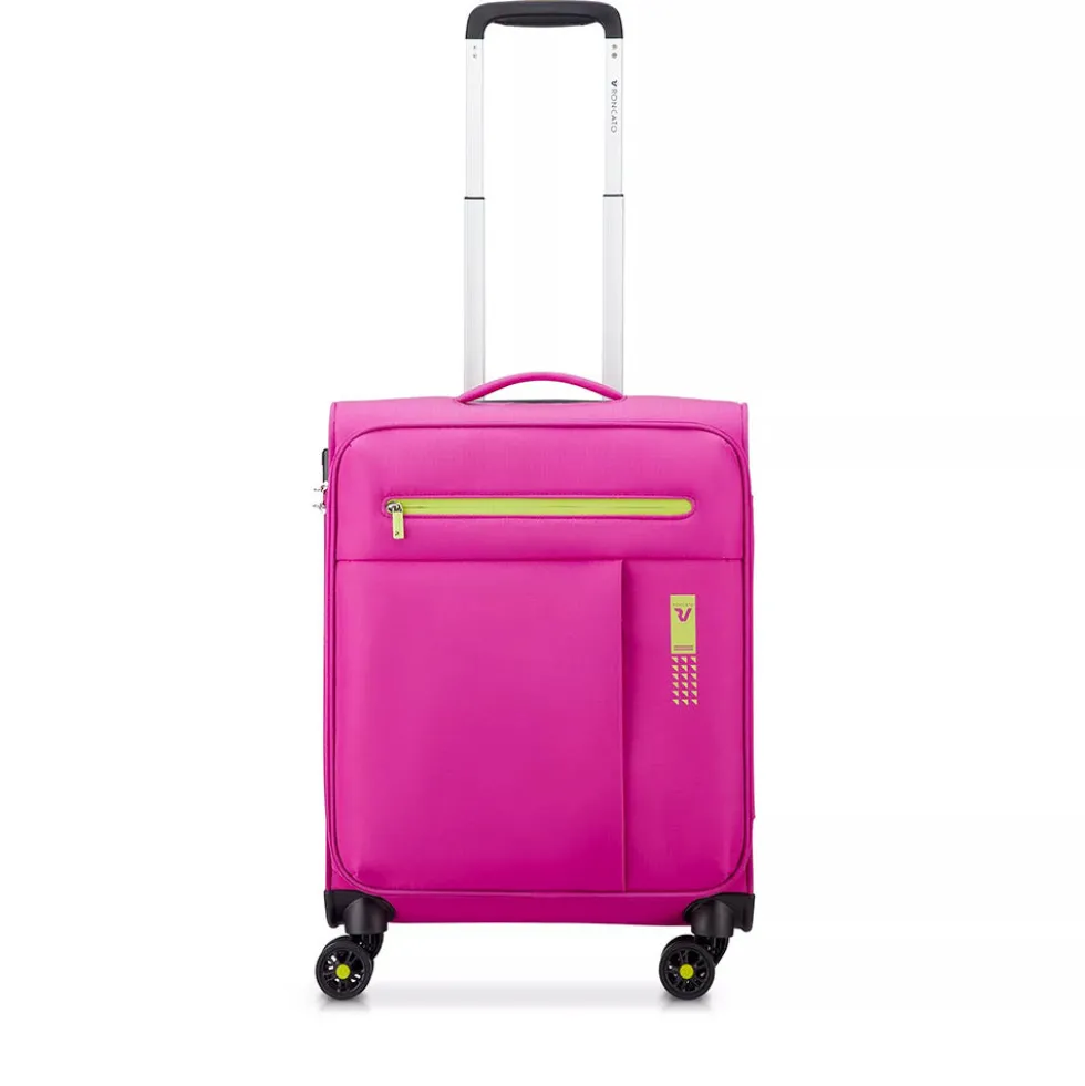 Trolley Cabina Semirigido 4 Ruote RONCATO Linea Lite Soft colore Fucsia