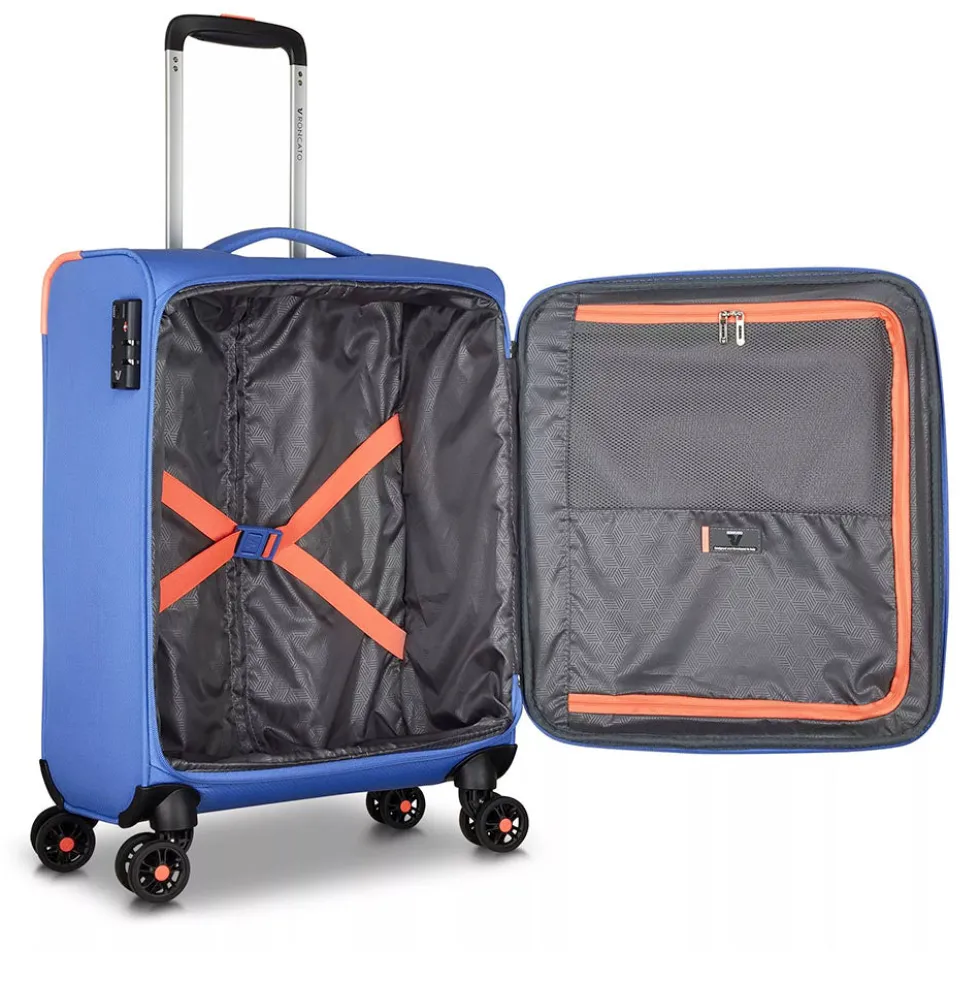 Trolley Cabina Semirigido 4 Ruote RONCATO Linea Lite Soft colore Ultraviolet